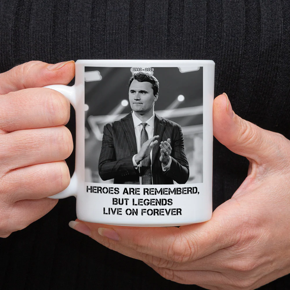 Pray For Charlie Kirk - Legends Live On Forever White Mug LM32 65405 - Image 9