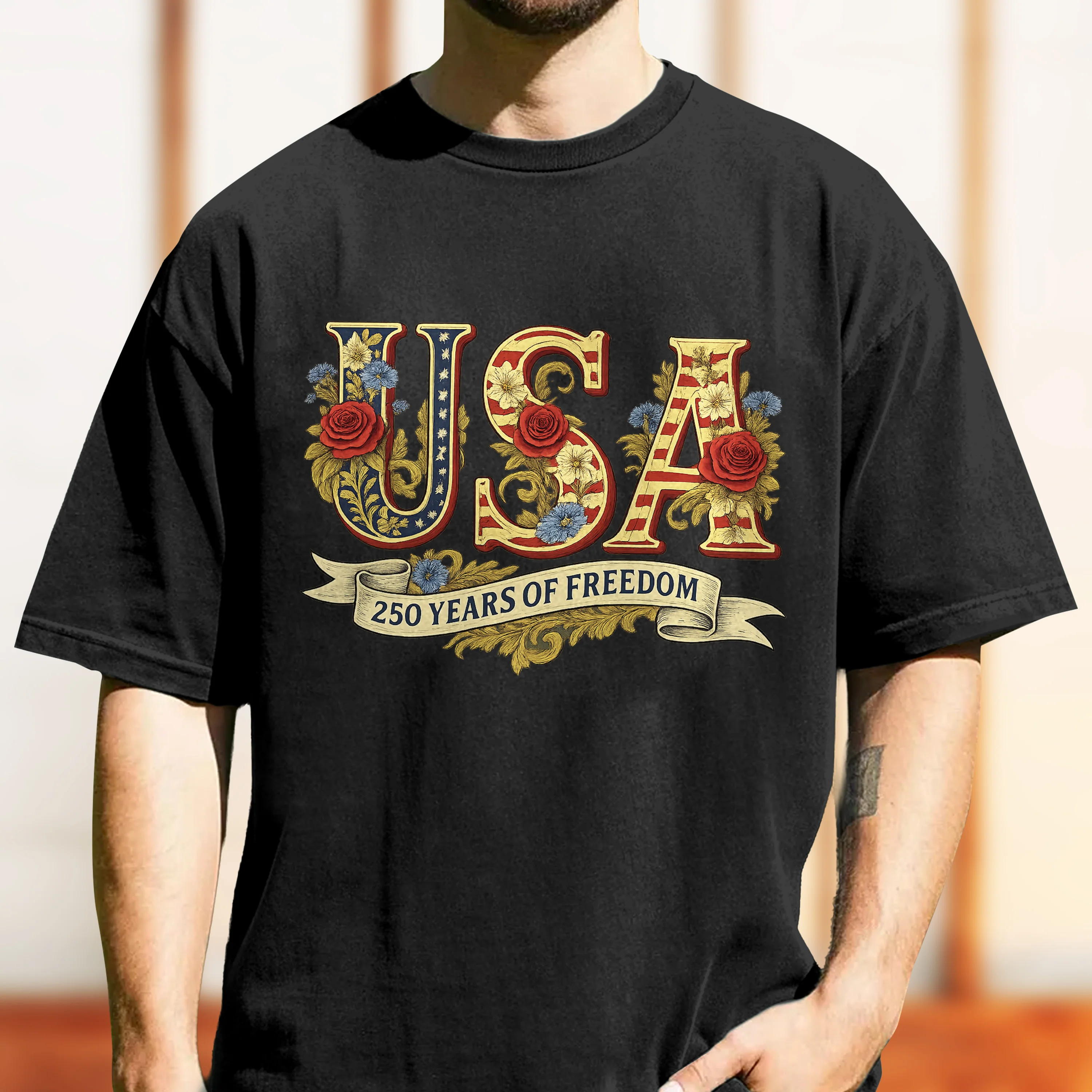 Retro USA 250 Comfort Shirt, Independence Day Shirt, Celebrate 250th Anniversary LM32 897911 - Image 6