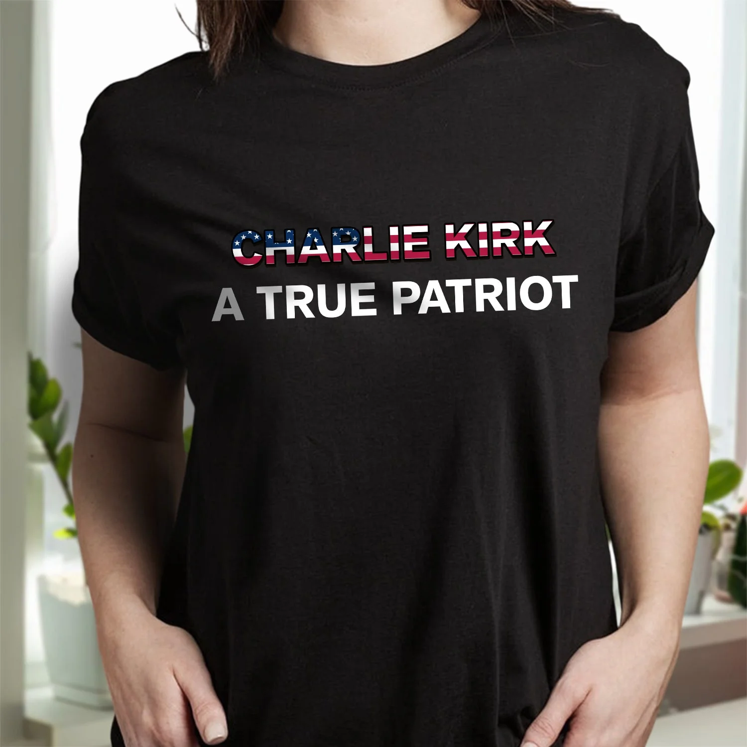 RIP Charlie Kirk - A True Patriot Faith & Freedom Dark Shirt LM32 65431 - Image 3