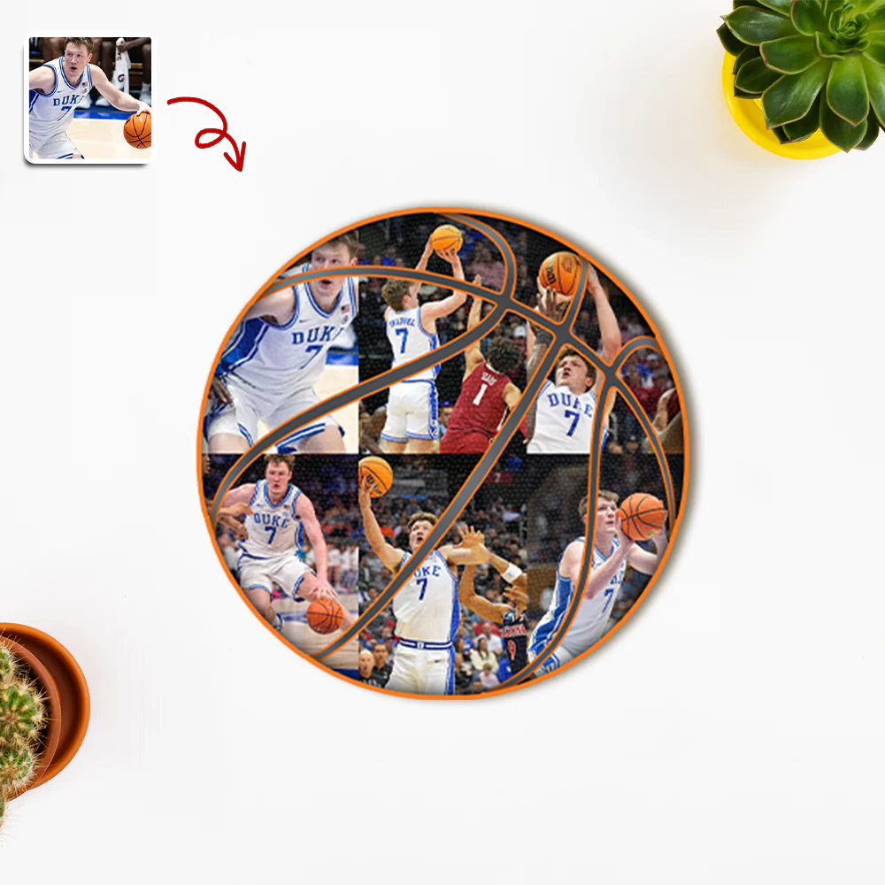 The Photo Collage And Basketball Wood Frame For Sport Lover LM32 897167 - Image 6
