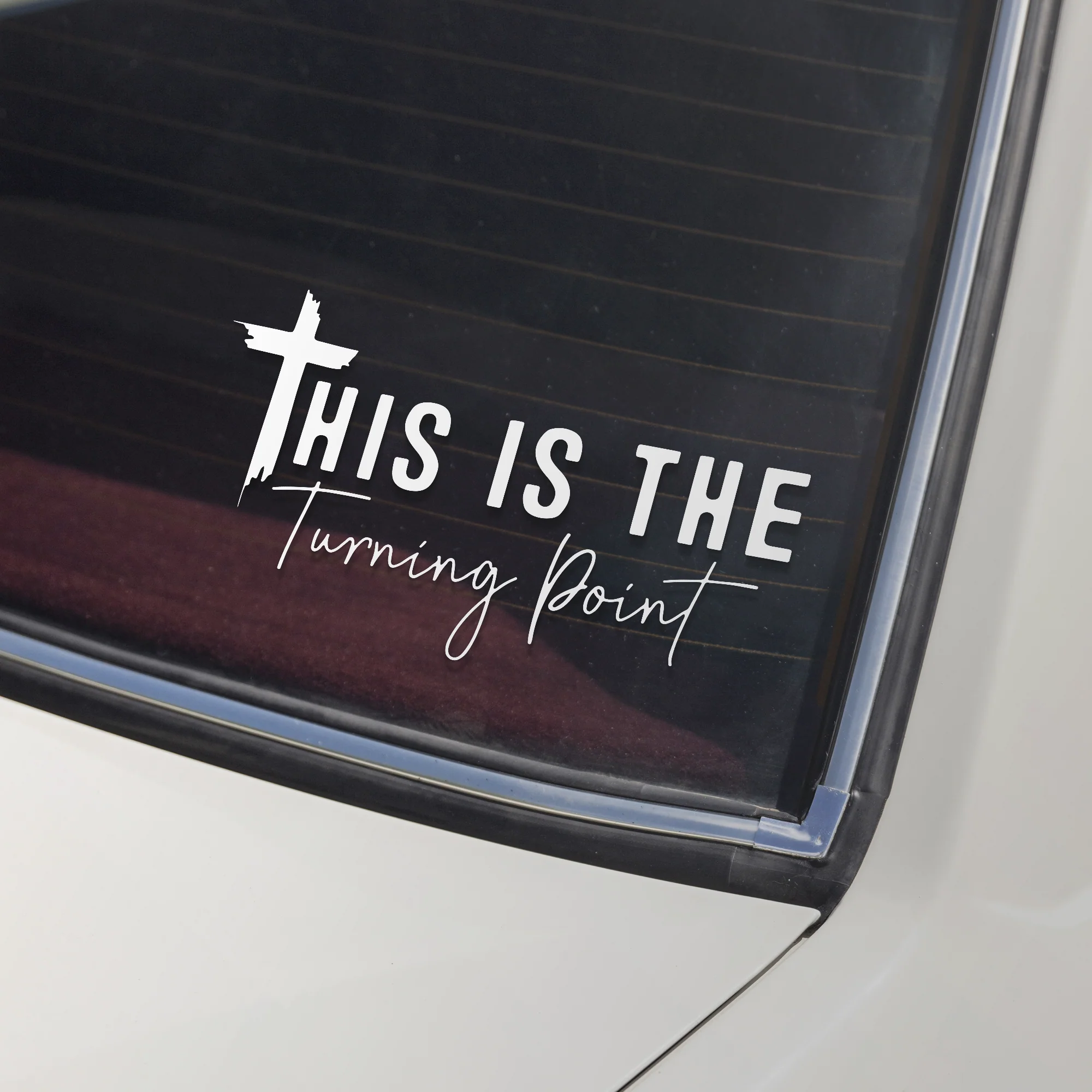 The Turning Point Founder Charlie Kirk Car Window Decal Sticker LM32 67789 - Image 3
