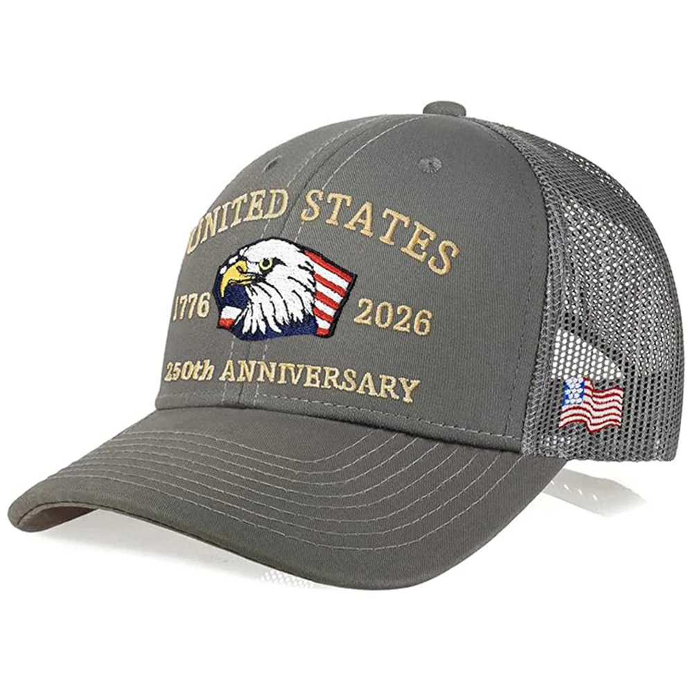 United States 250th Anniversary 1776-2026 Embroidered Patriotic Trucker Hat LM32 669187 - Image 7