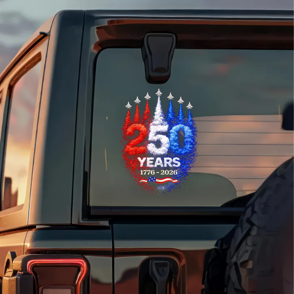 USA 250th Anniversary Rocket – America Rising Freedom Patriotic Car Window Decal Sticker LM32 899379 - Image 7
