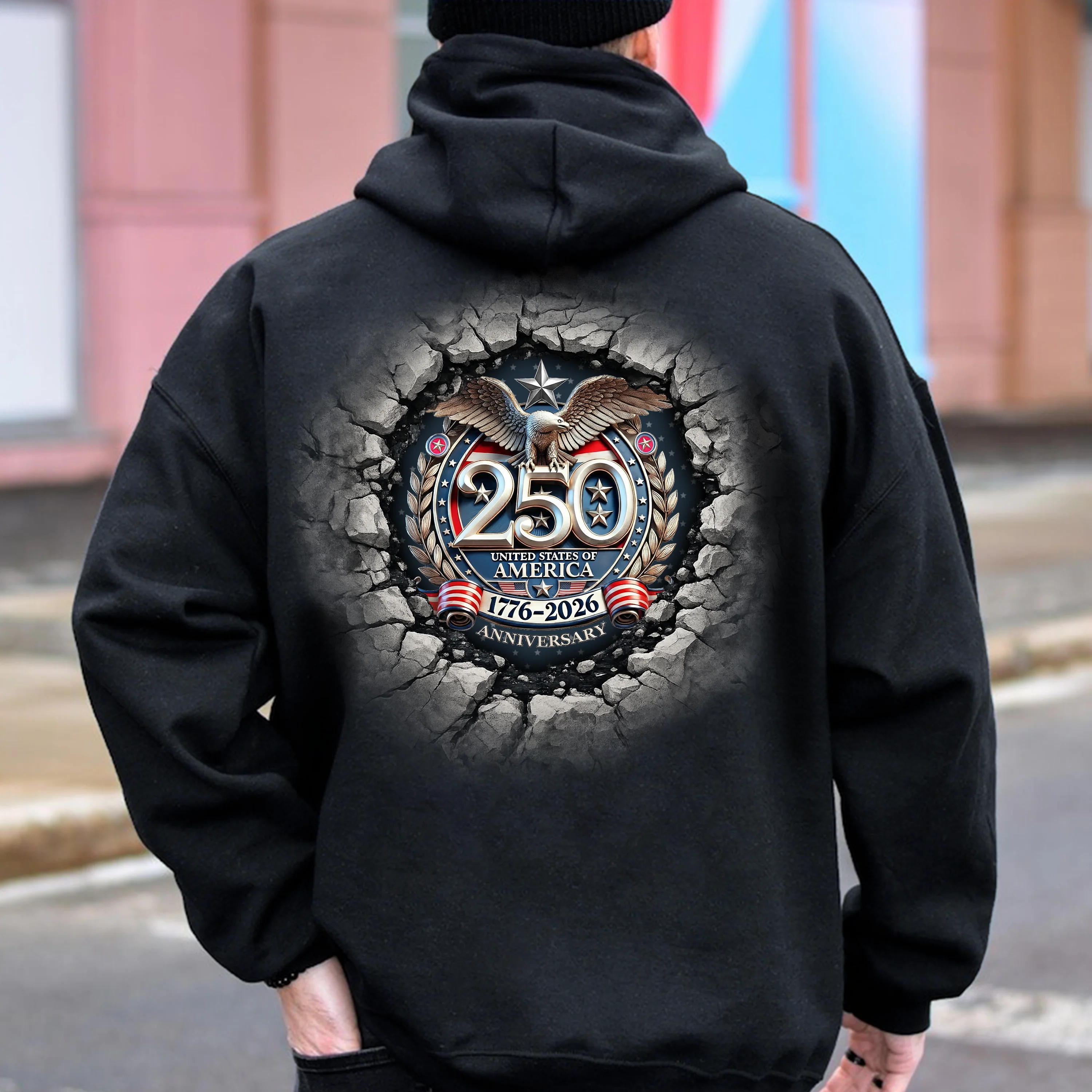 USA Eagles 250th Anniversary Semiquincentennial 1776-2026 Backside Shirt LM32 899025 - Image 3
