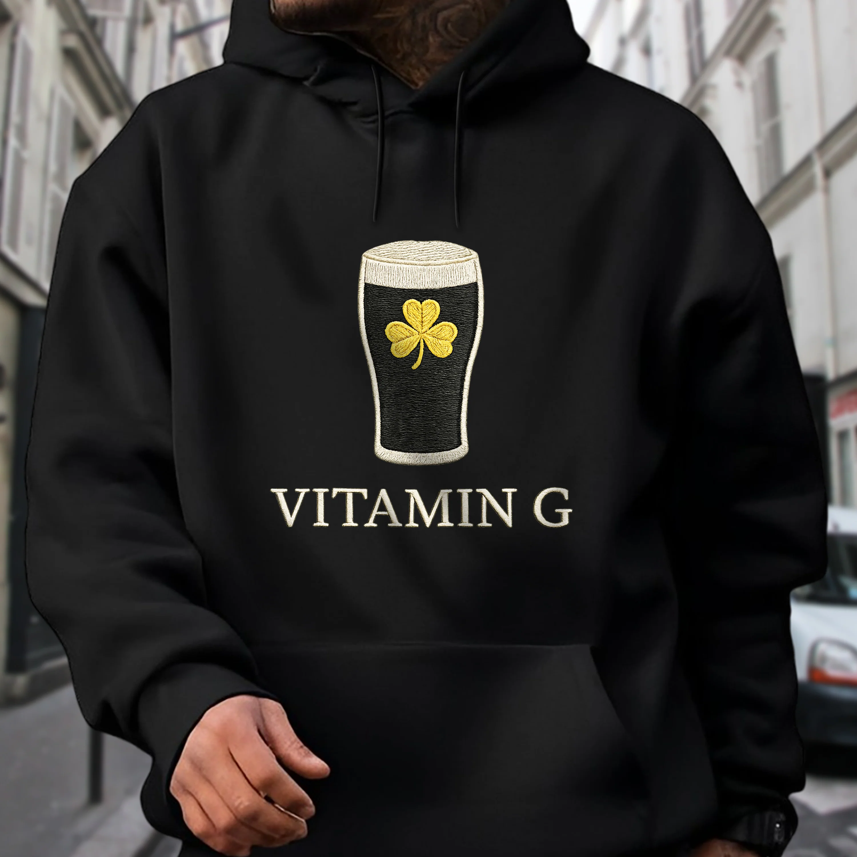 Vitamin G Embroidered Effect Funny Irish Beer Patrick's Day Shirt LM32 899199 - Image 4
