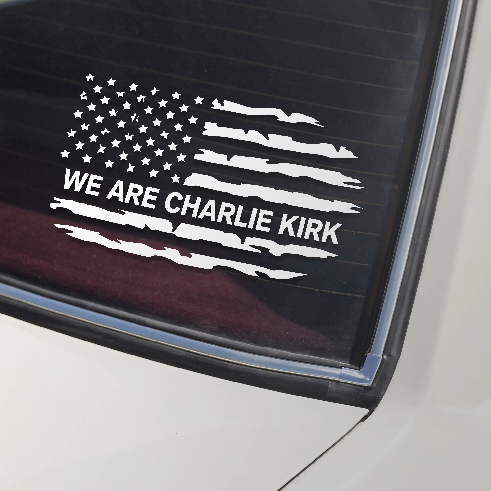 We are Charlie Kirk Tribute Memorial Car Window Decal Sticker LM32 65783 - Image 3