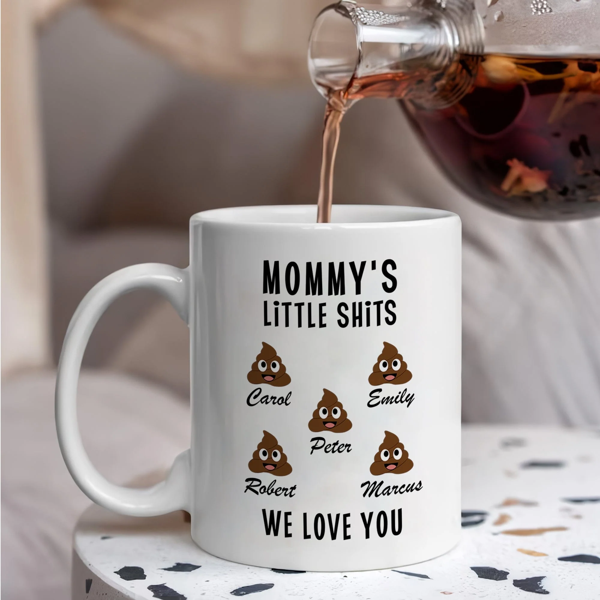 Mommy's Little Shits Custom Mug 890597 - Image 4