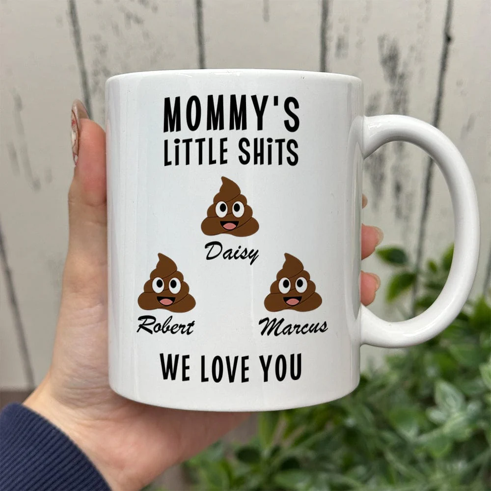 Mommy's Little Shits Custom Mug 890597 - Image 6
