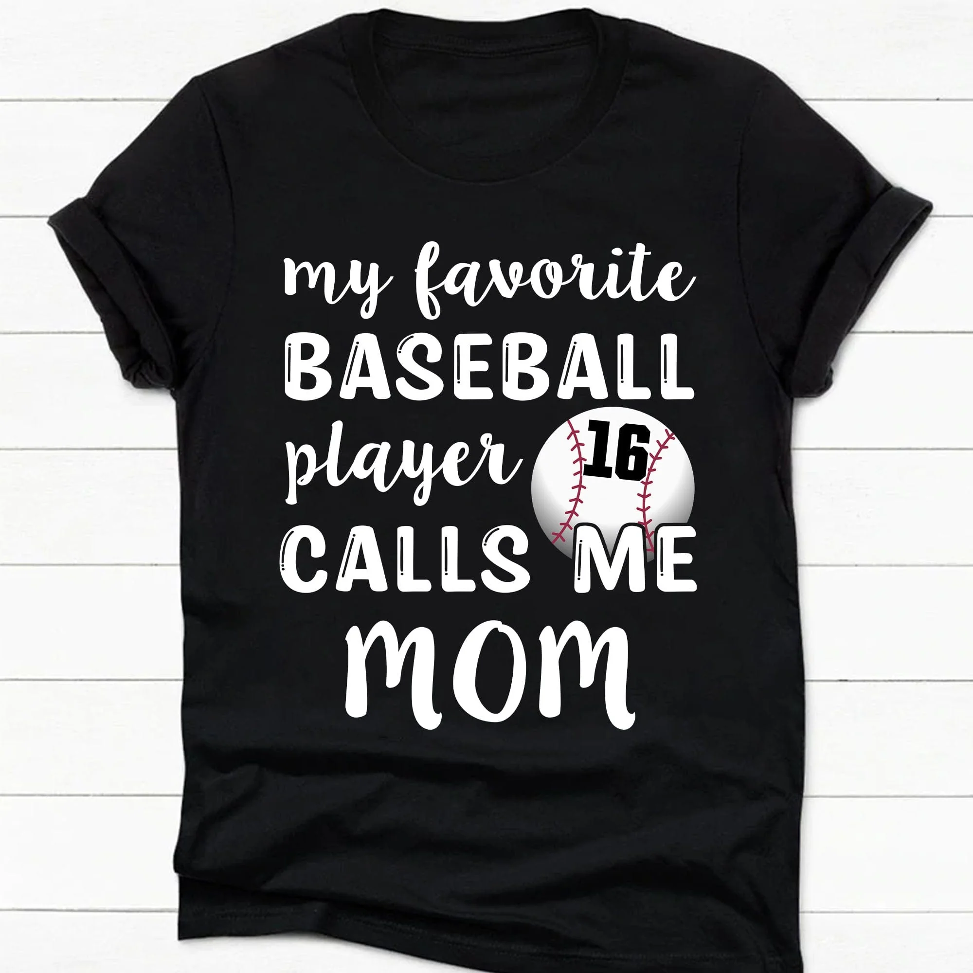 My Favorite Baseball Player Personalized Custom Baseball Shirts C497 - Image 5