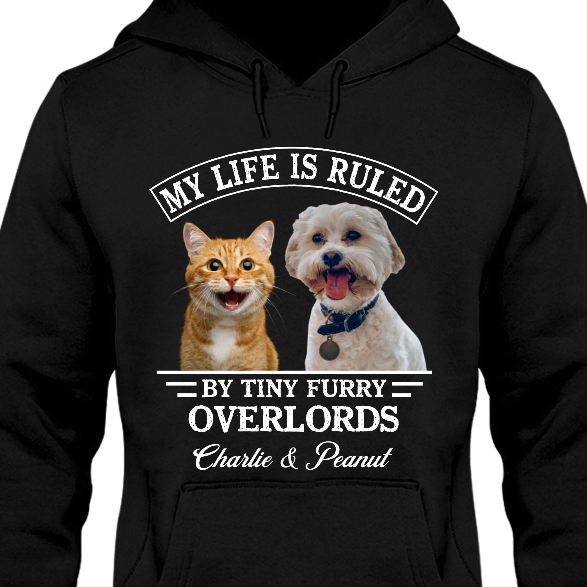 My Life Is Ruled By Cats Dogs Personalized Custom Photo Dog Cat Pet Shirt C447 - Image 3