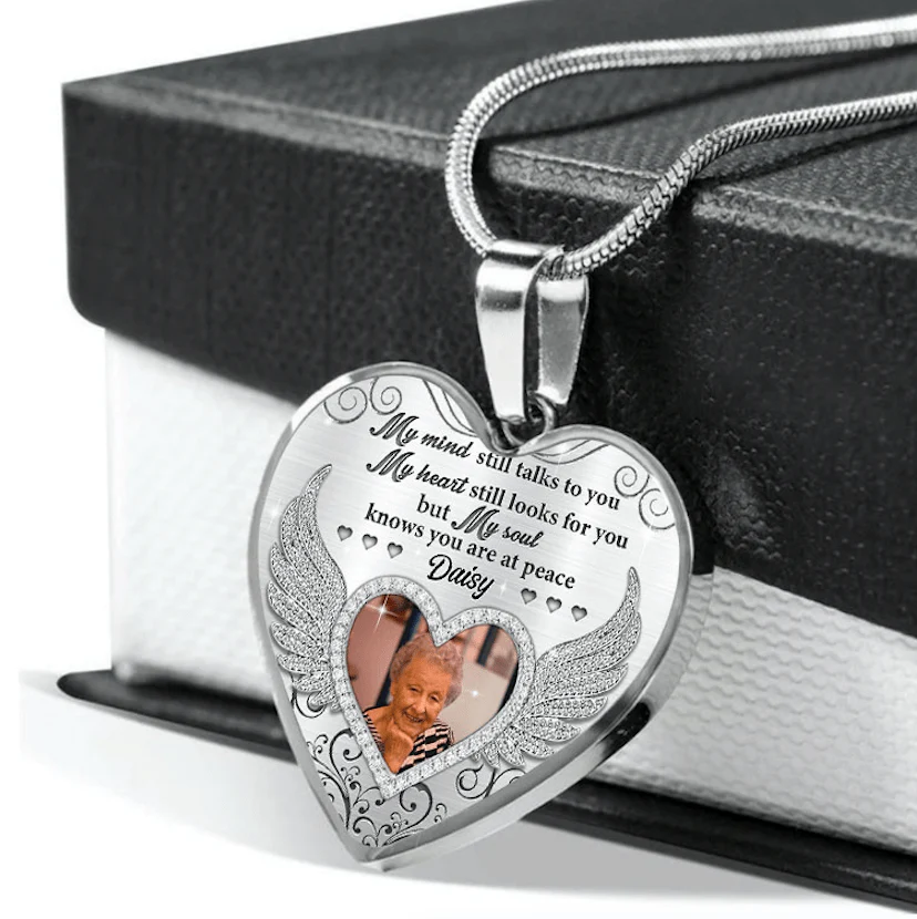 My Soul Knows You Are At Peace  Upload Photo Family Necklace HN590 - Image 2