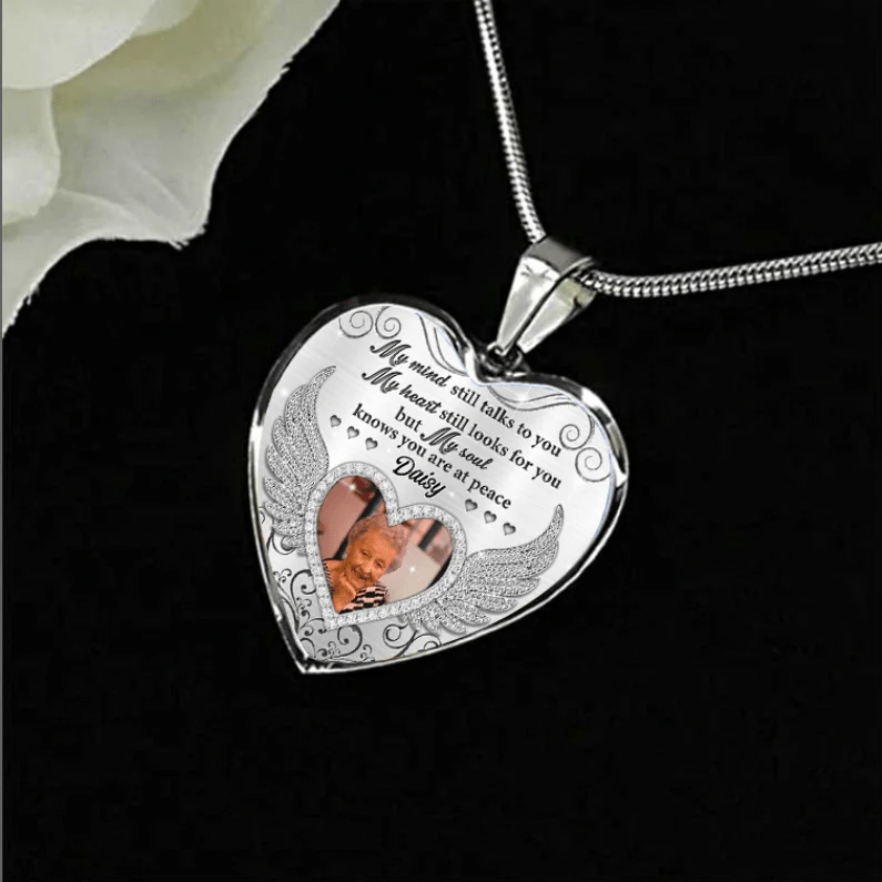 My Soul Knows You Are At Peace  Upload Photo Family Necklace HN590 - Image 3