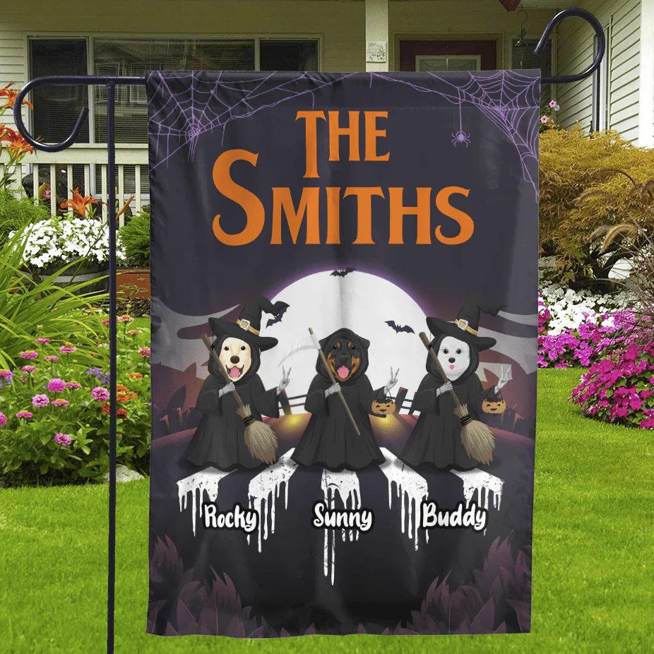Halloween The Witches Dog Garden Flag - Image 4