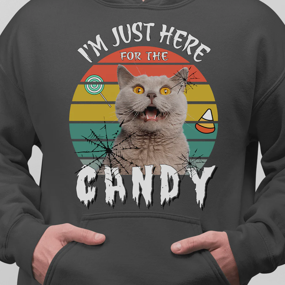 I'm Just Here For The Candy Dog Shirt - Image 5