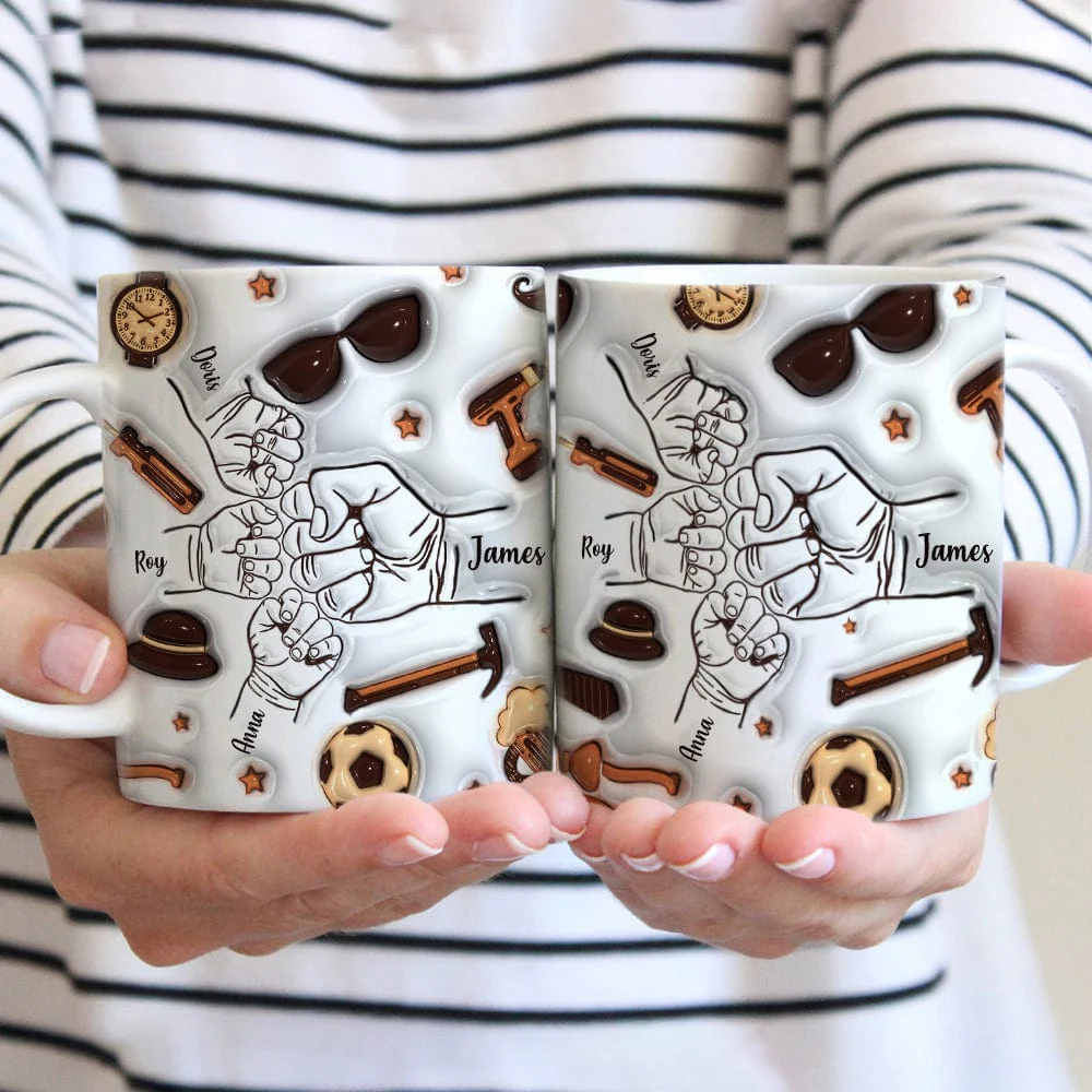 Best Dad Ever With 3D Inflated Mug 2 Personalized Gift DM01 890889 - Image 3