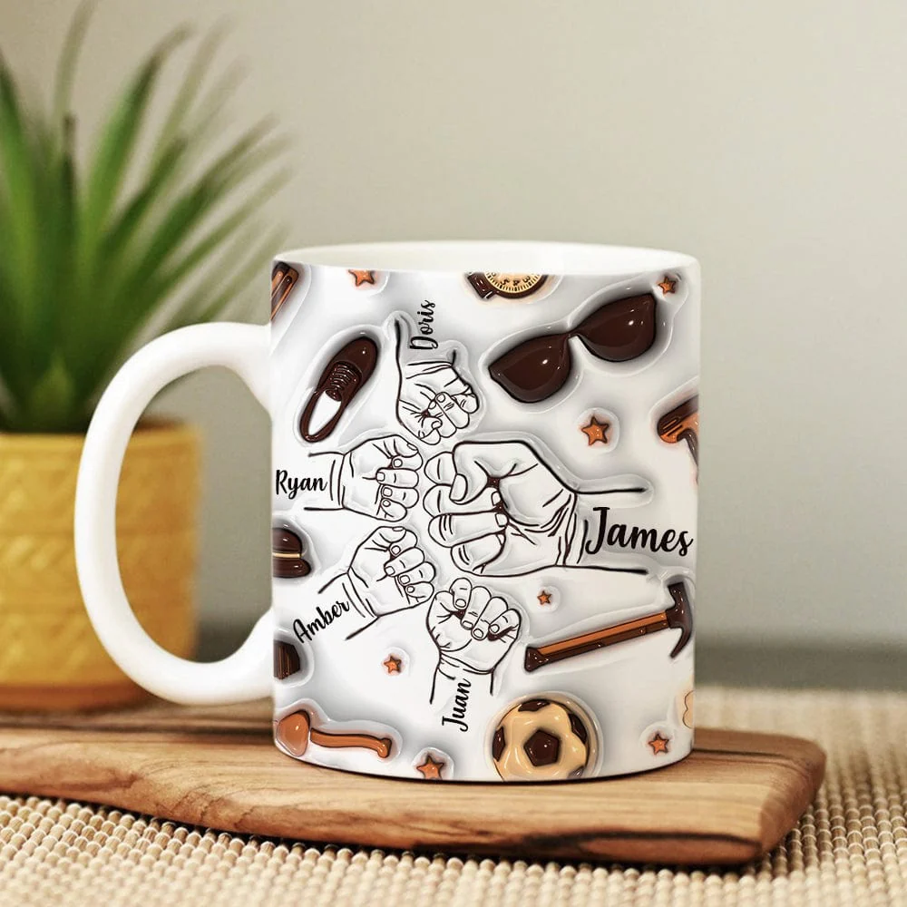 Best Dad Ever With 3D Inflated Mug 2 Personalized Gift DM01 890889 - Image 4