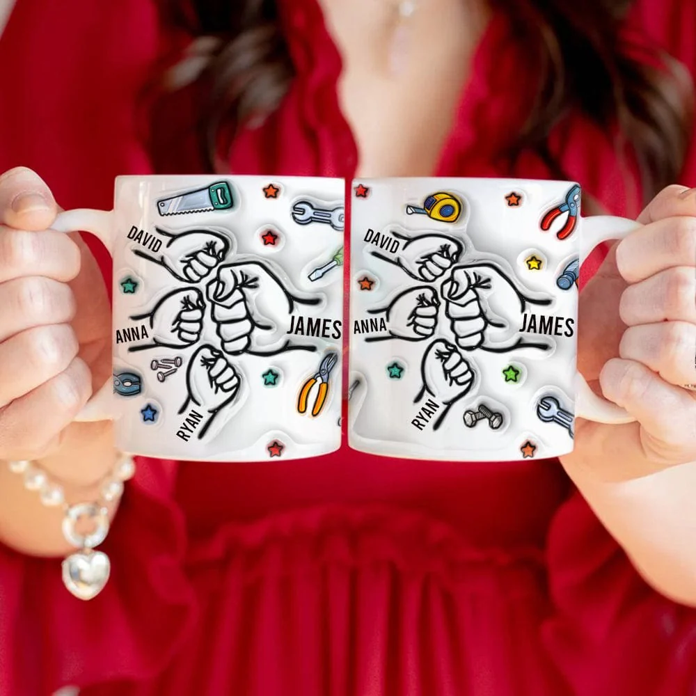 Best Dad Ever With 3D Inflated Mug Personalized Gift DM01 890885 - Image 2