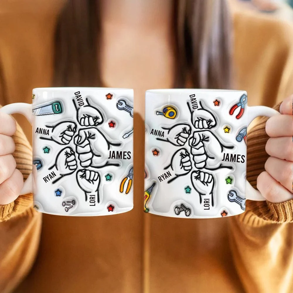 Best Dad Ever With 3D Inflated Mug Personalized Gift DM01 890885 - Image 3