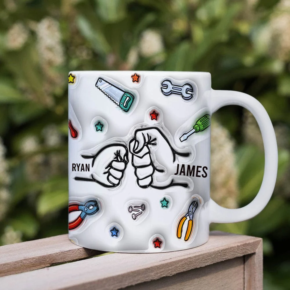 Best Dad Ever With 3D Inflated Mug Personalized Gift DM01 890885 - Image 4
