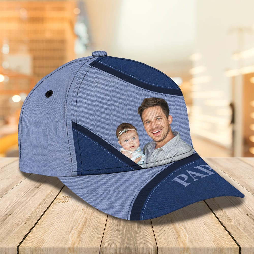 Custom Photo Daddy Grandpa Father's Day Classic Cap DM01 890875 - Image 4
