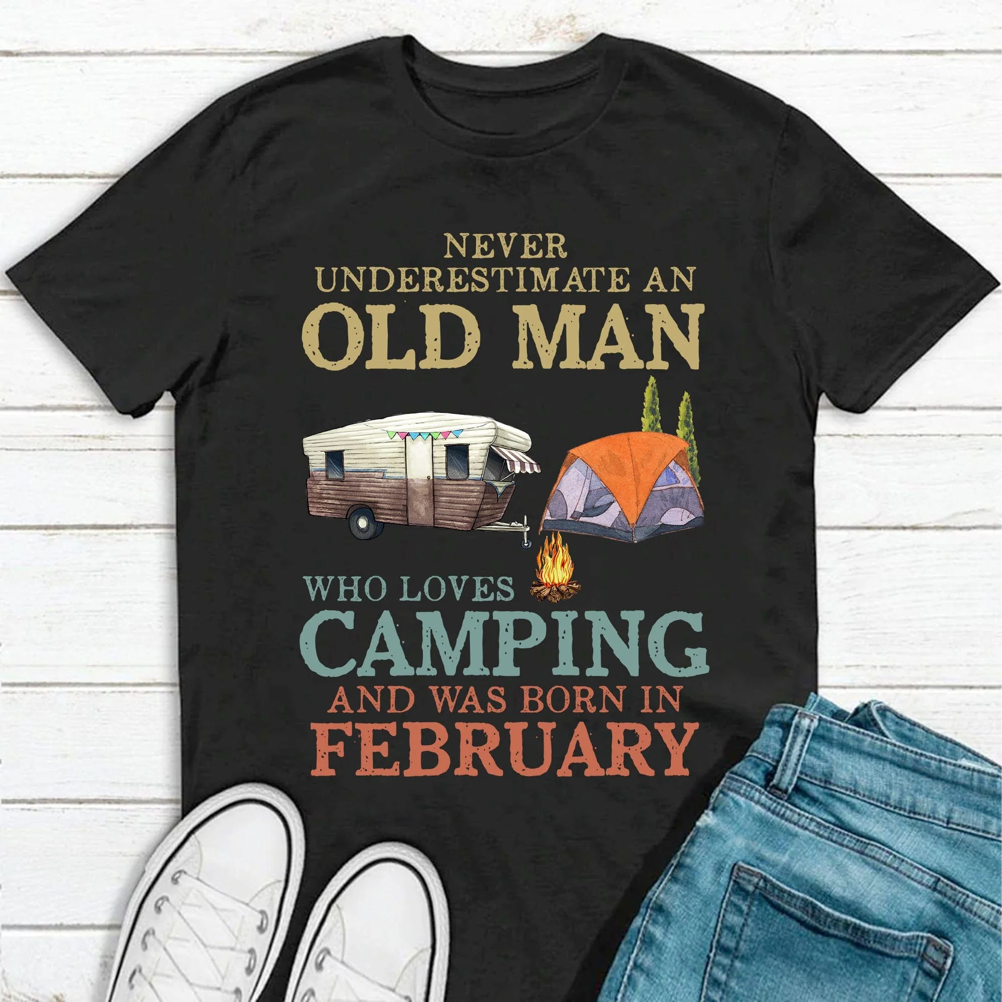 Never Underestimate Who Loves Camping Personalized Custom Camping Shirt C306 - Image 2