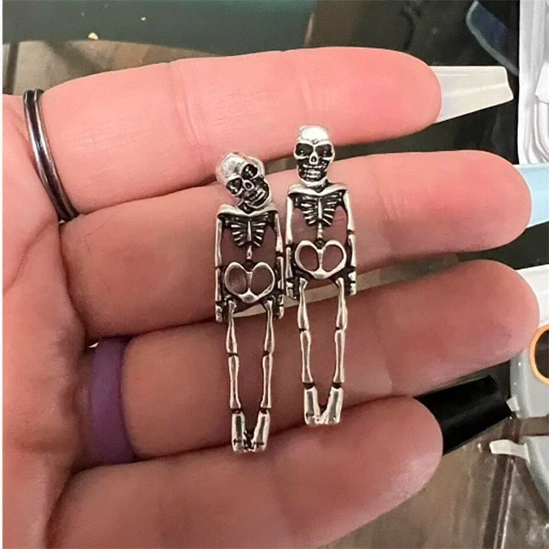Halloween Skull Skeleton Drop Earrings - Image 18