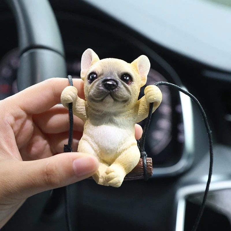 New Resin Cute Dog Anime Car Accessories - Image 3