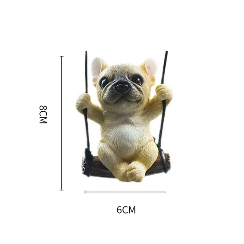 New Resin Cute Dog Anime Car Accessories - Image 4