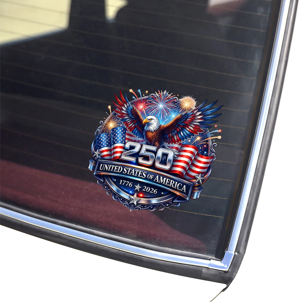 250 United State of America 1776 - 2026 Car Window Decal Sticker HO82 901380 - Image 4
