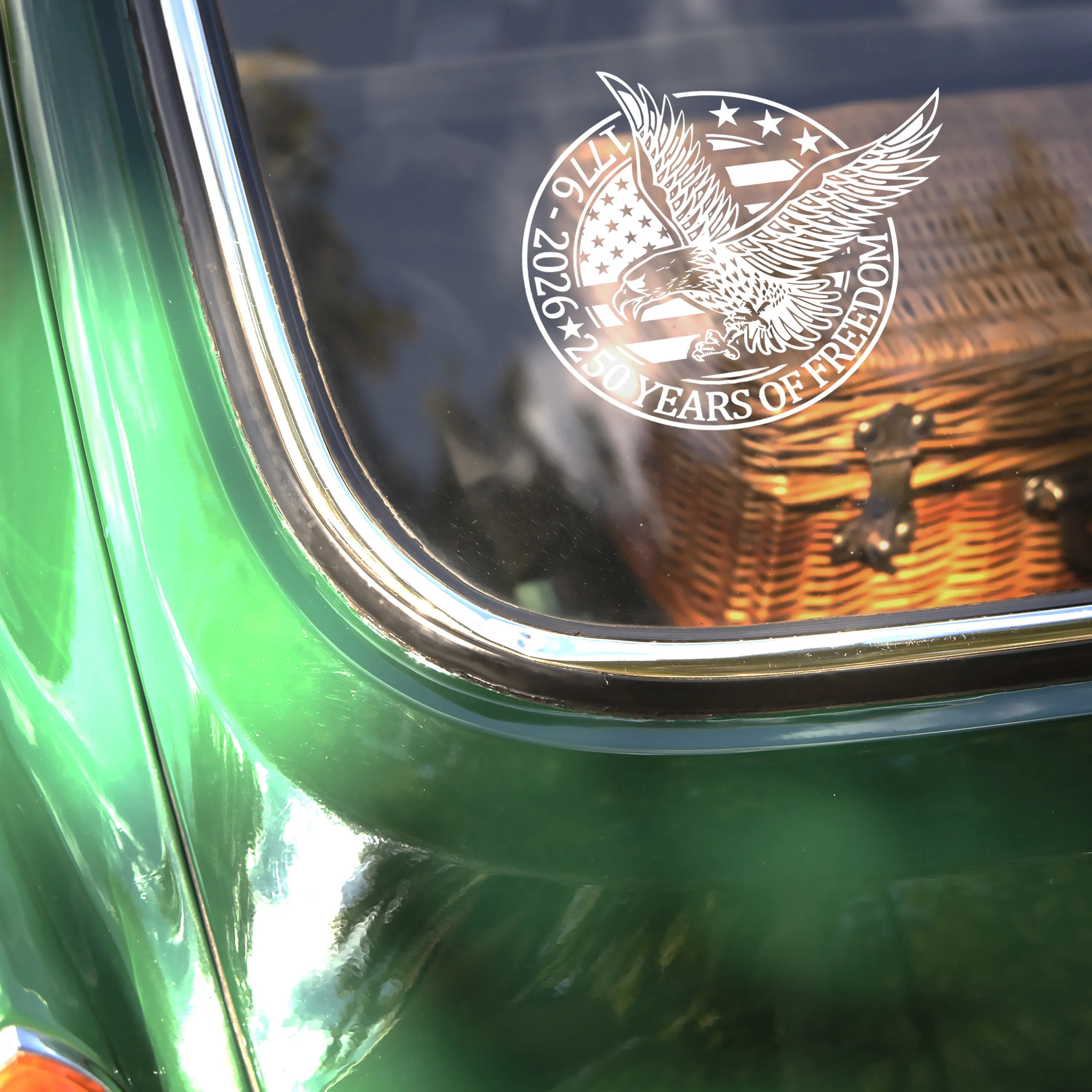 250 Years Of Freedom 1776-2026 Car Window Decal Sticker HA75 898972 - Image 2
