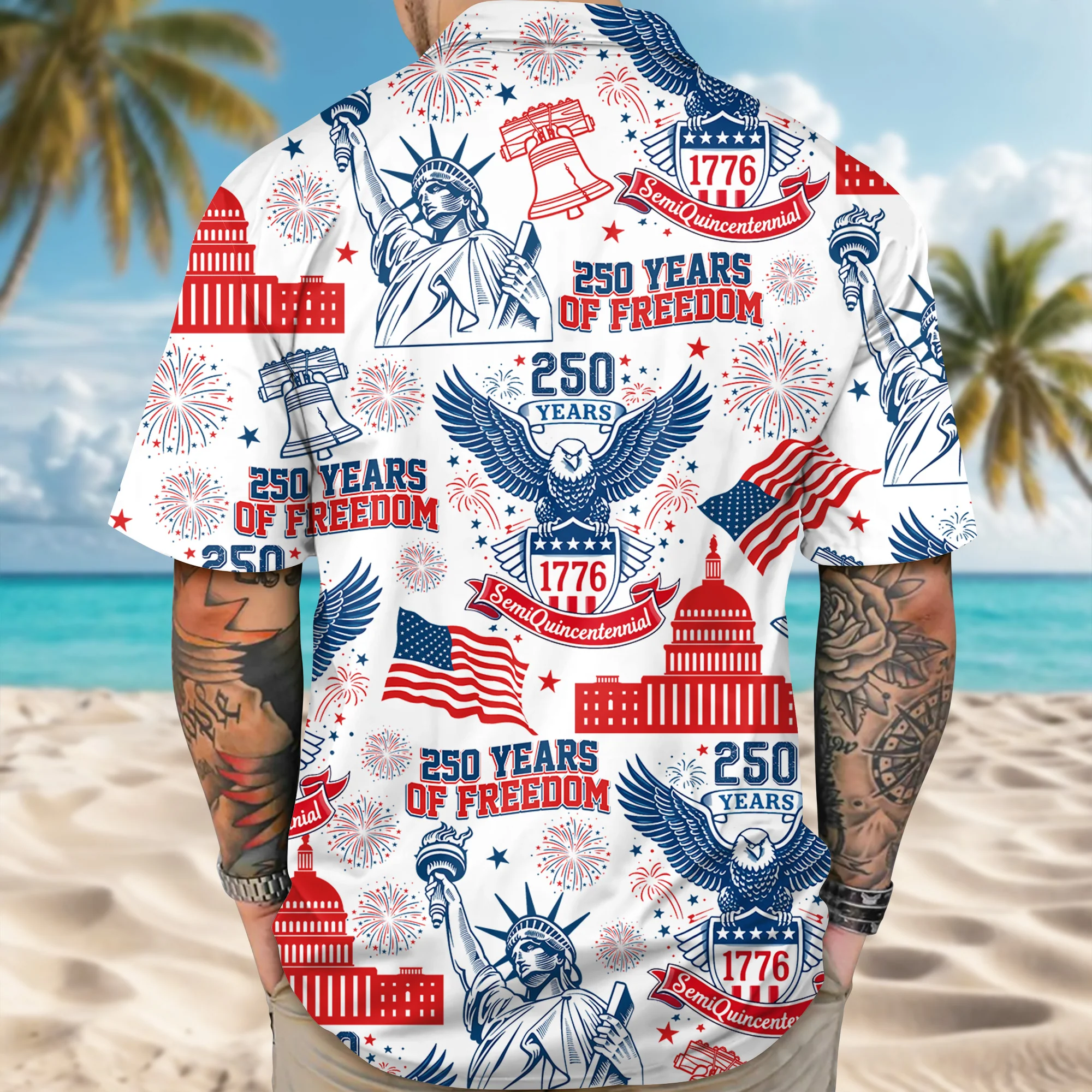 Personalized 250 Years Of Freedom America Hawaii Shirt TH10 898643 - Image 5