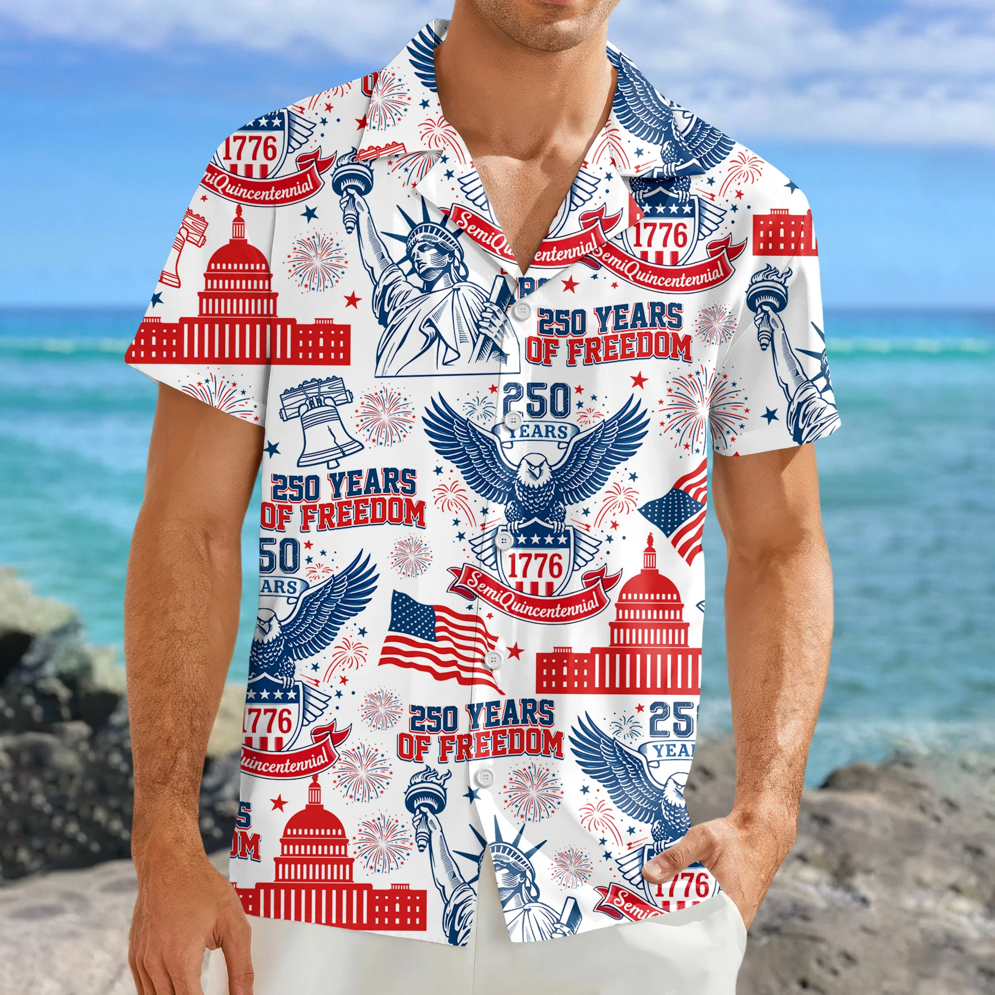 Personalized 250 Years Of Freedom America Hawaii Shirt TH10 898643 - Image 7