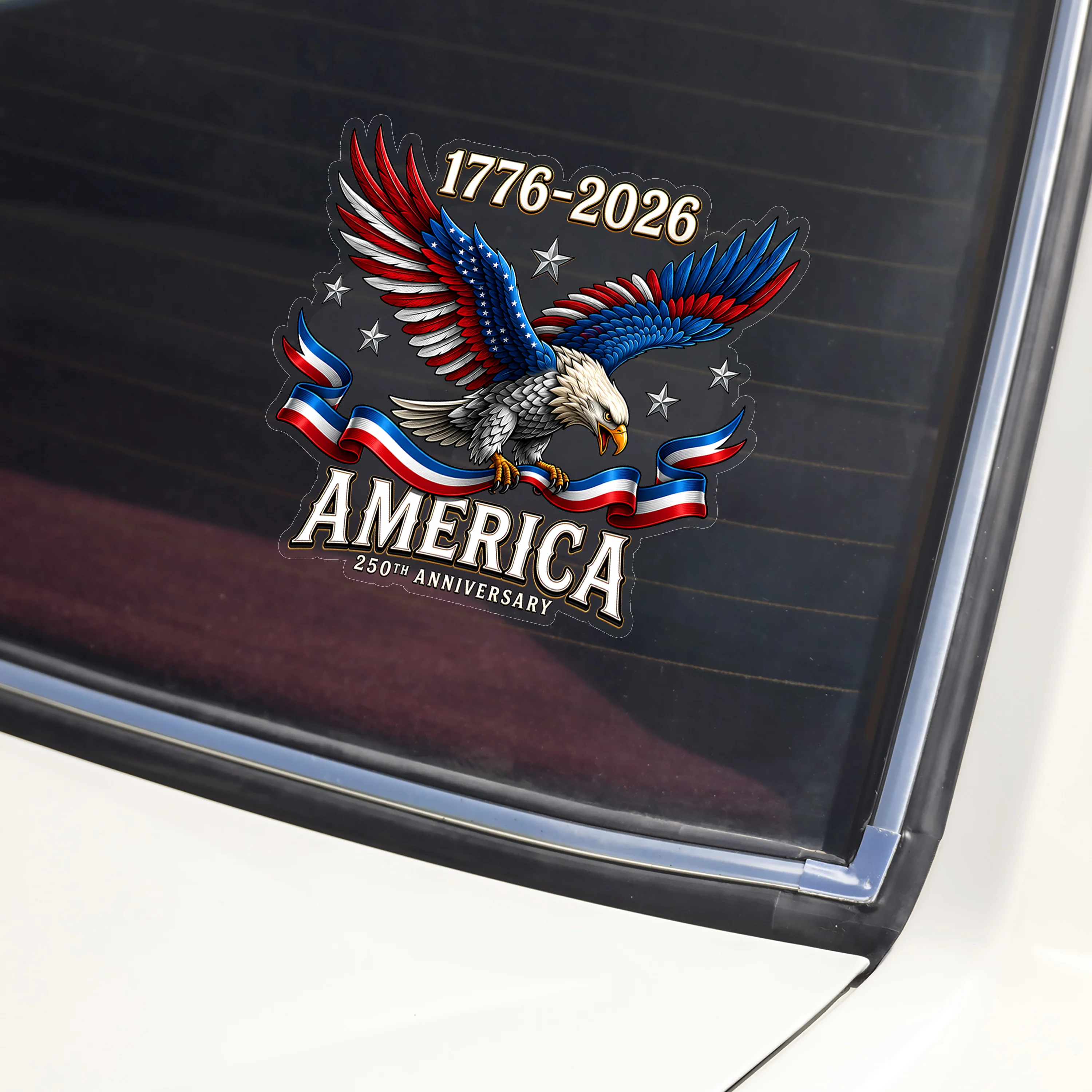 250th Anniversary American 1776-2026 Eagle Car Window Decal Sticker HO82 902780 - Image 3