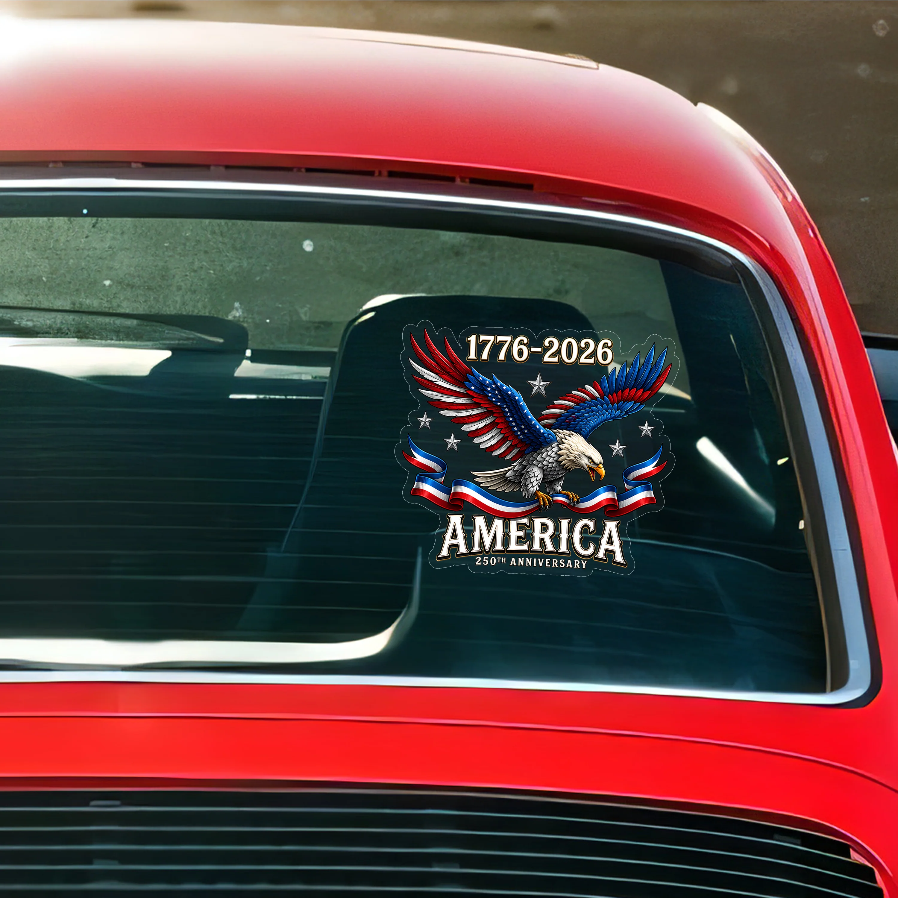 250th Anniversary American 1776-2026 Eagle Car Window Decal Sticker HO82 902780 - Image 7