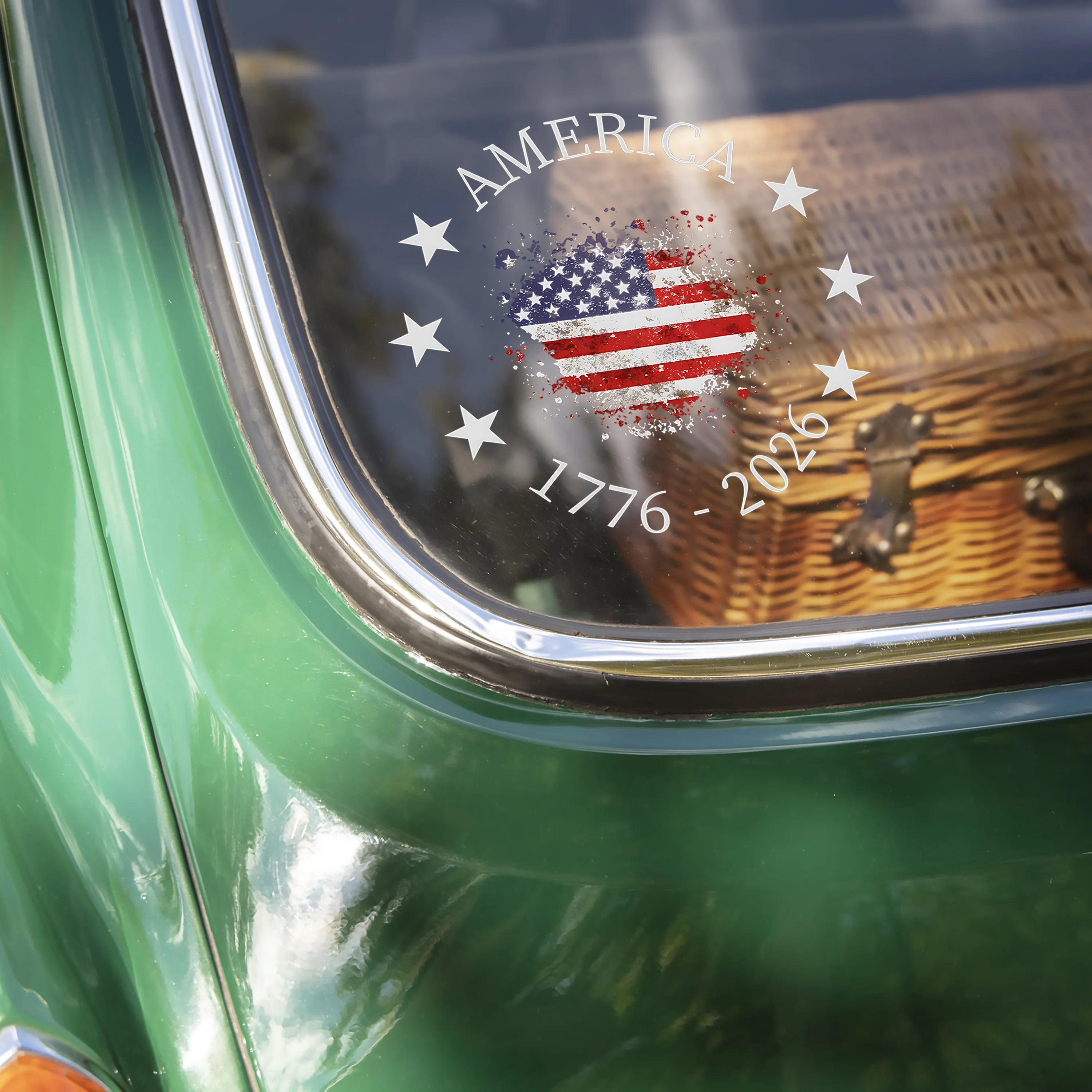 America 1776-2026 250 Years Anniversary Car Window Decal Sticker LM32 899467 - Image 3