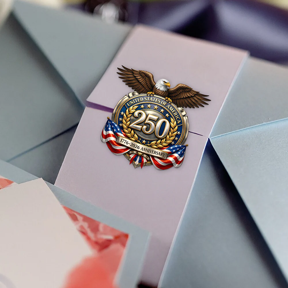 America 250th Anniversary Patriotic Roll Sticker CH07 910600 - Image 4