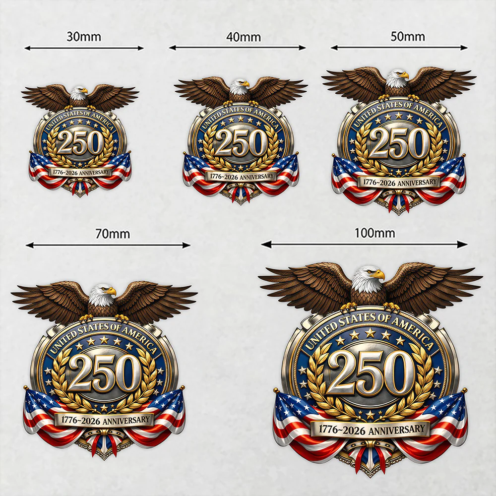 America 250th Anniversary Patriotic Roll Sticker CH07 910600 - Image 5
