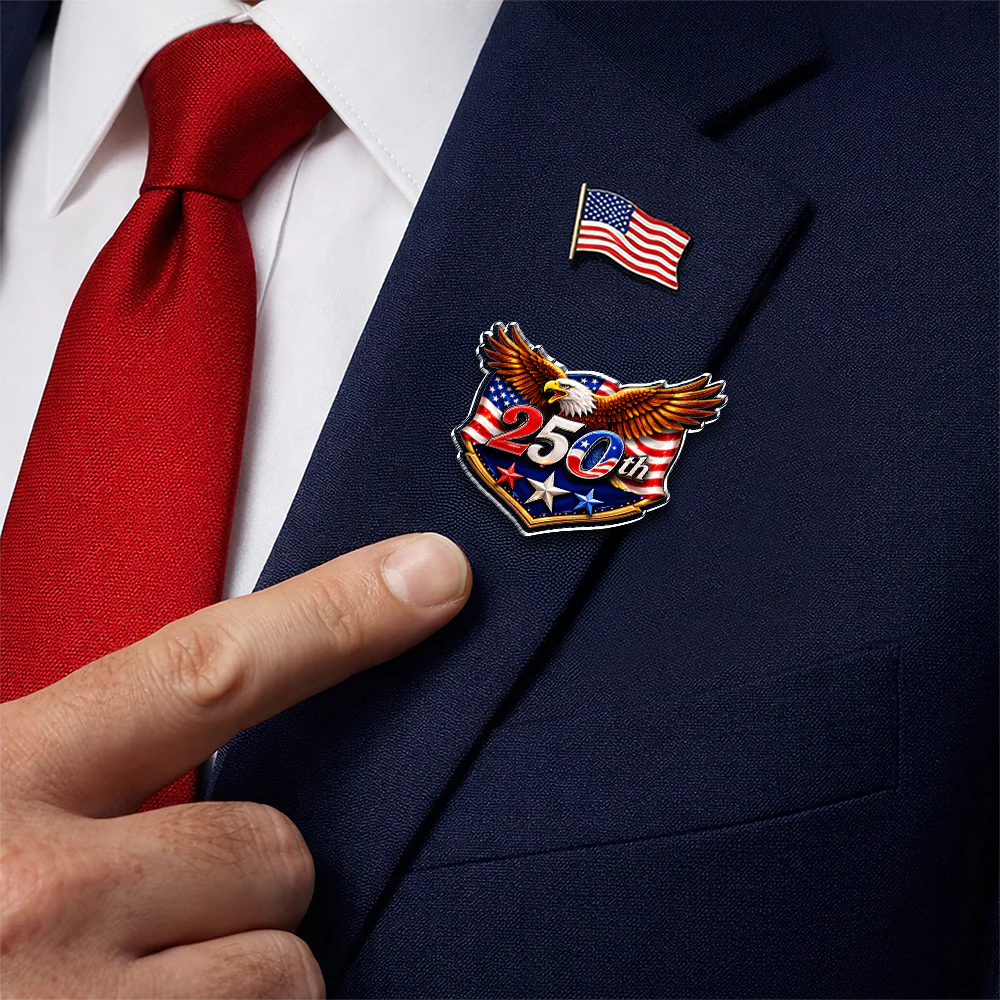250 Years Eagle Acrylic Pin - USA 1776–2026 Anniversary Patriotic Gift CH07 911068 - Image 2