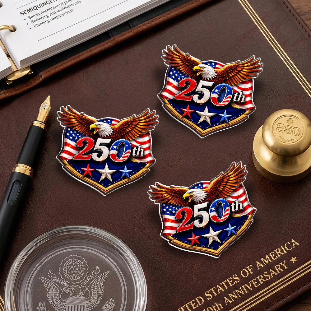 250 Years Eagle Acrylic Pin - USA 1776–2026 Anniversary Patriotic Gift CH07 911068 - Image 5