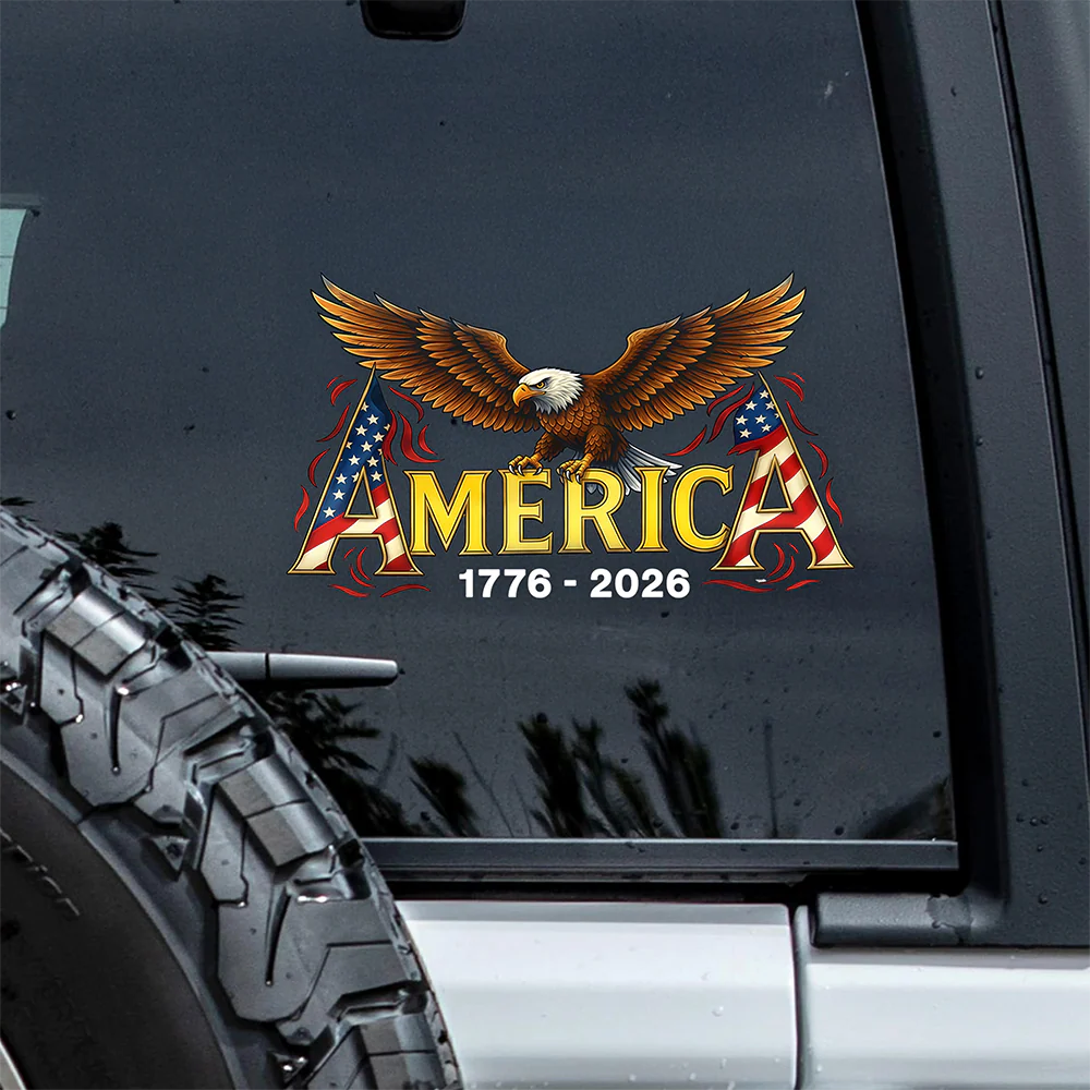 America 250th Anniversary Eagle 1776-2026 Car Window Decal Sticker HO82 901600 - Image 3