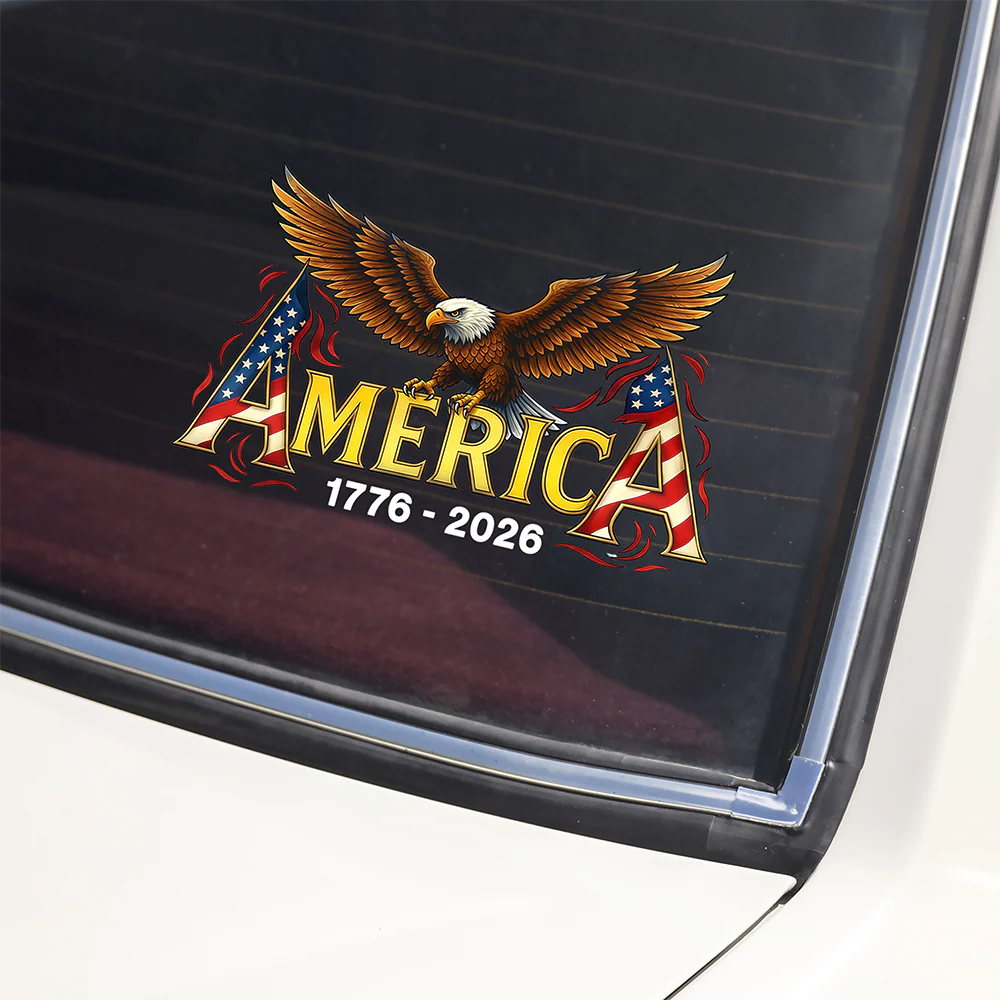 America 250th Anniversary Eagle 1776-2026 Car Window Decal Sticker HO82 901600 - Image 5