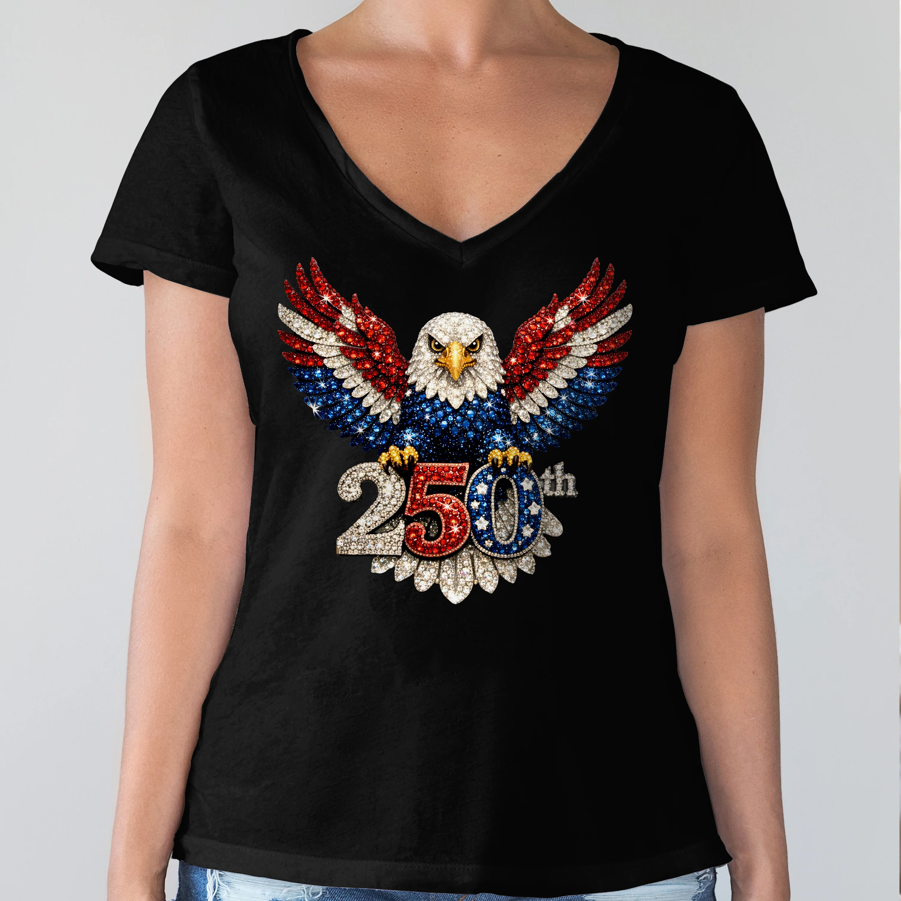 America 250th Anniversary Eagle Wings Dark Shirt CH07 910556 - Image 7