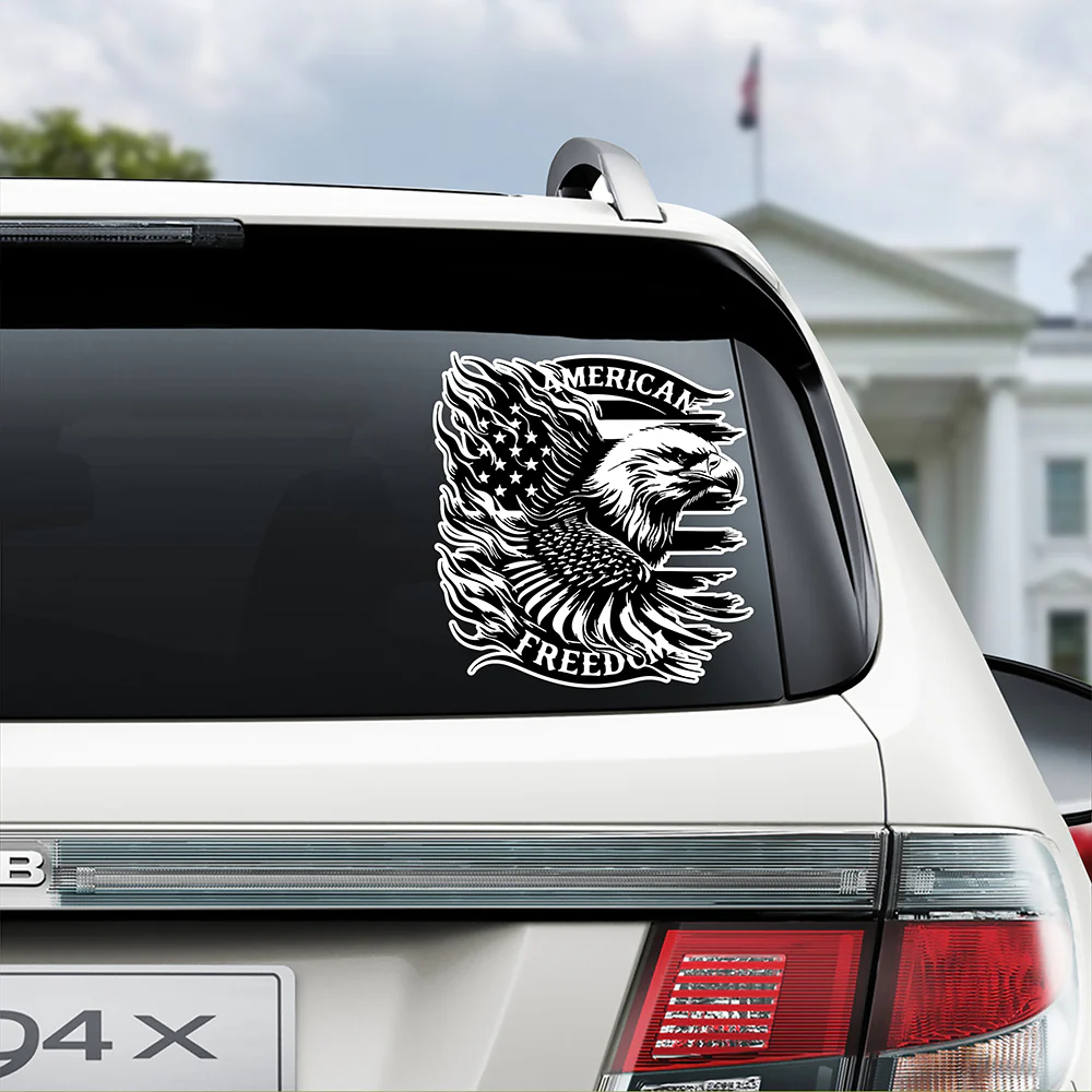 American Freedom USA Flag Patriotic Car Window Decal Sticker HA75 898964 - Image 3