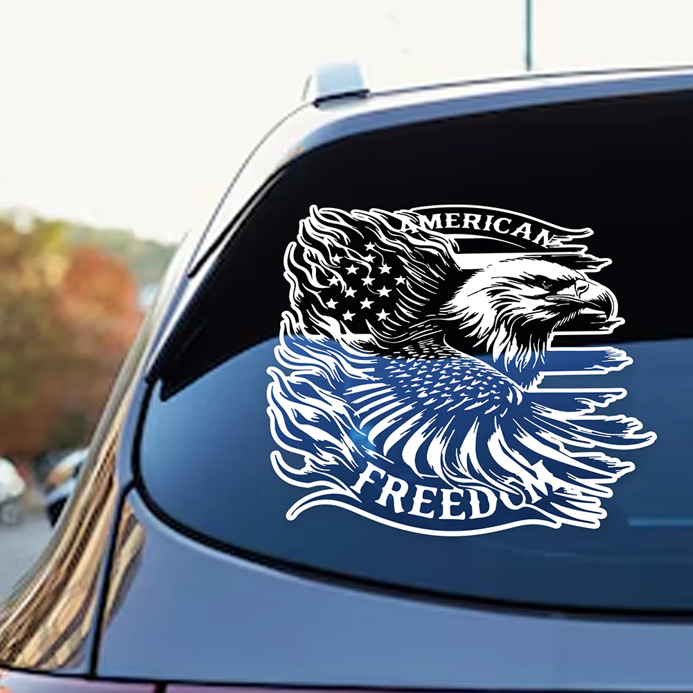 American Freedom USA Flag Patriotic Car Window Decal Sticker HA75 898964 - Image 4