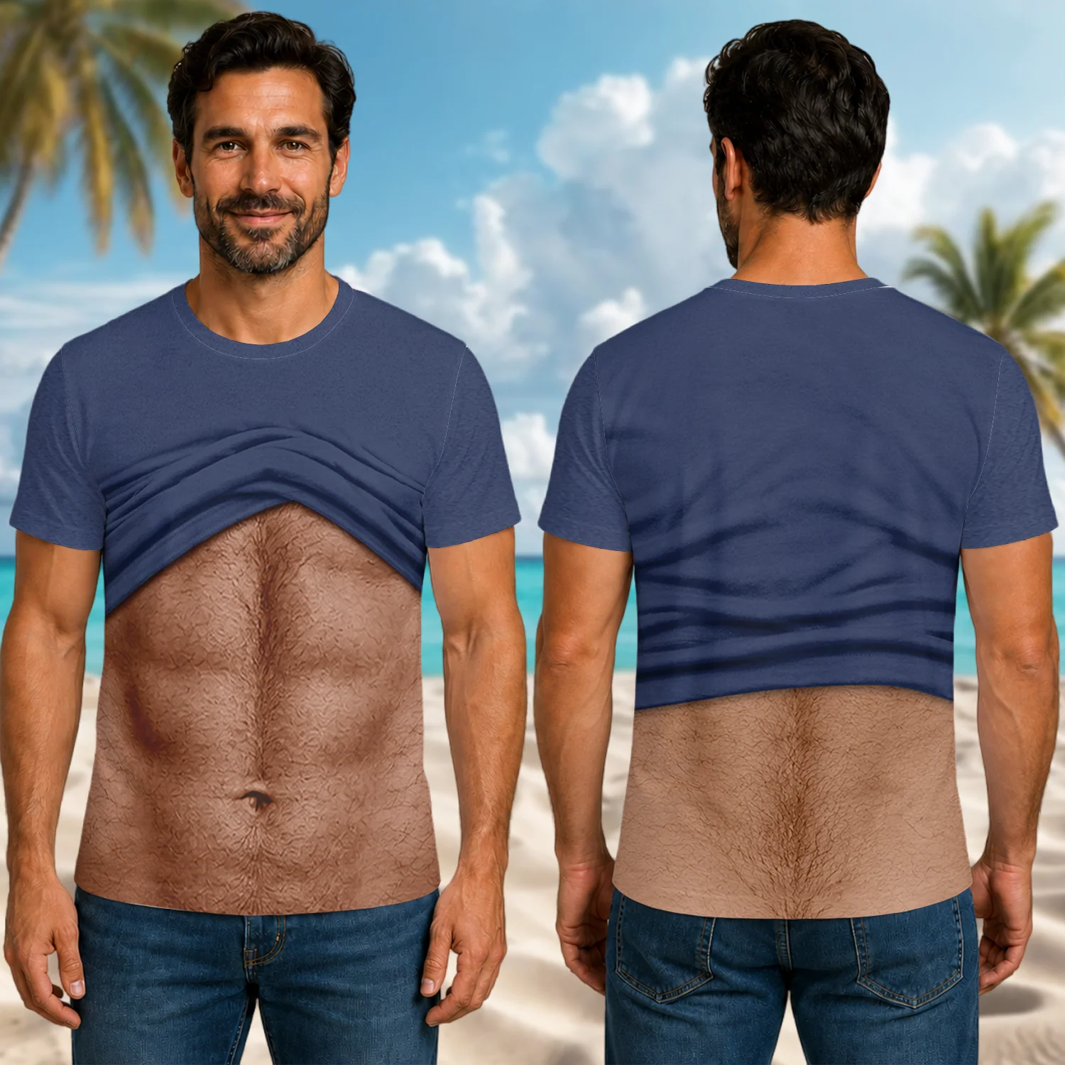 Custom 3D Funny Hairy Body Personalized Full Print 3D Shirt TH10 170415 - Image 4