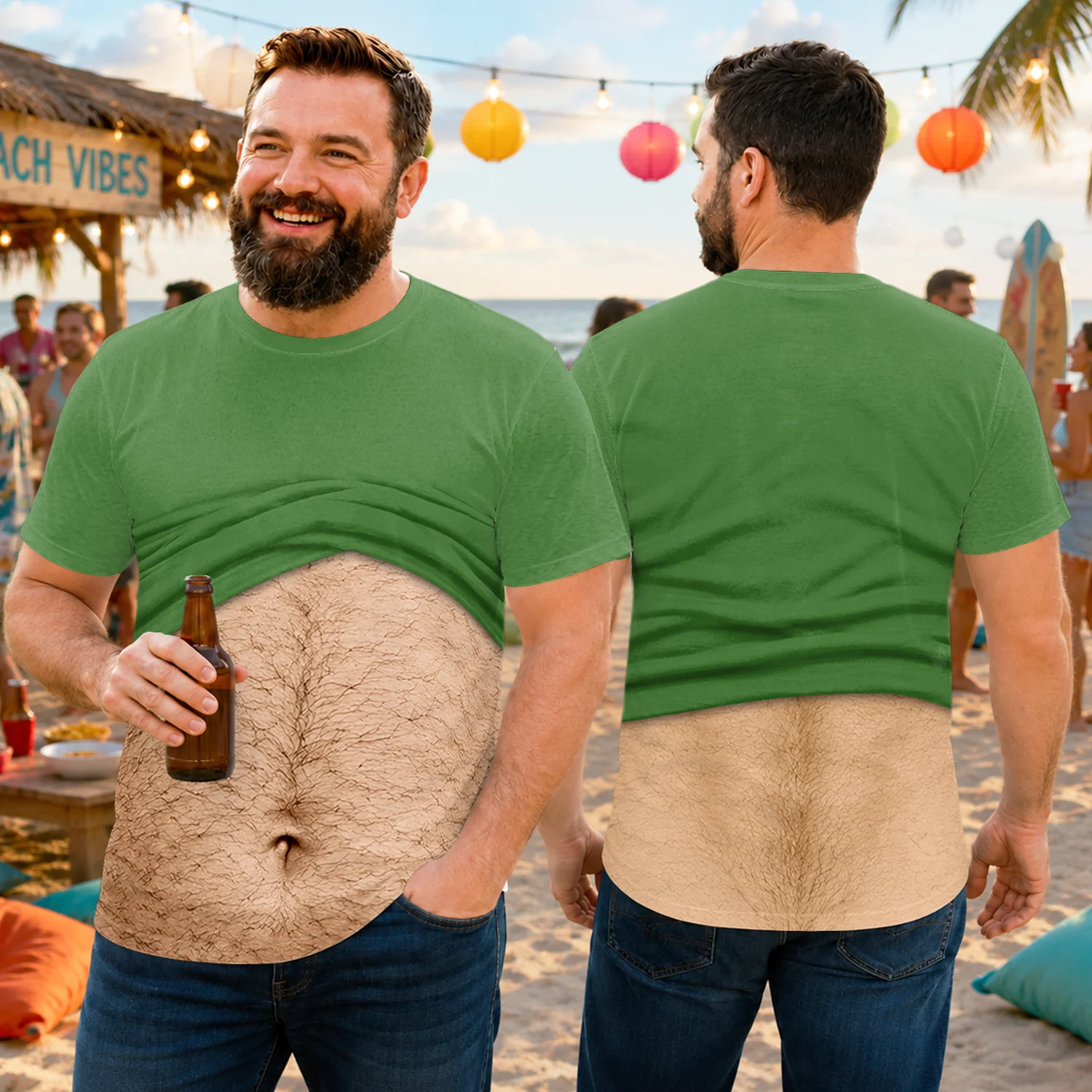 Custom 3D Funny Hairy Body Personalized Full Print 3D Shirt TH10 170415 - Image 5