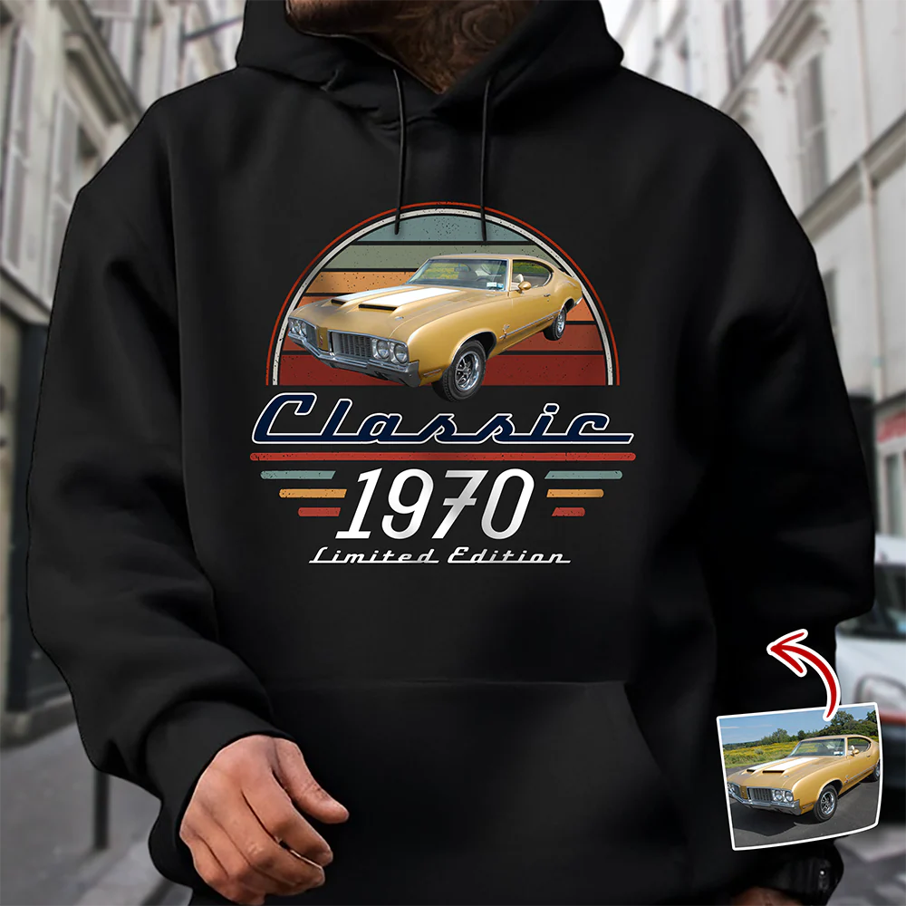 Custom Car Photo Classic Limited Edition Dark Shirt - Personalized Gifts For Dad, Grandpa, Family, Yourself CH07 180006 - Image 4