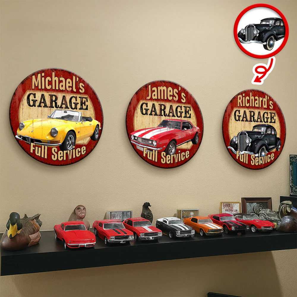 Custom Car Photo Garage Metal Sign - Personalized Gift for Car Lovers CH07 911790 - Image 5