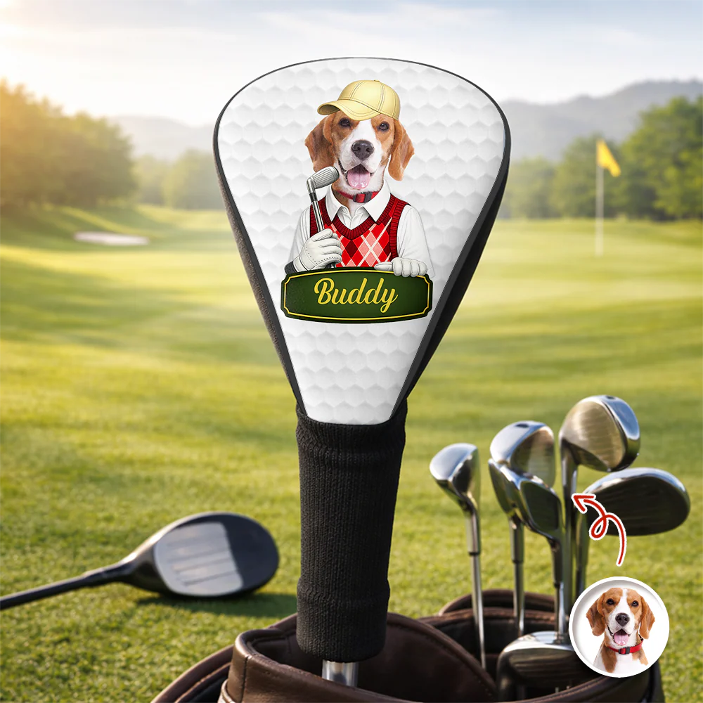 Custom Cute Dog Cat Photo Golf Club Head Cover - Gift for Golfers HA75 921296 - Image 6