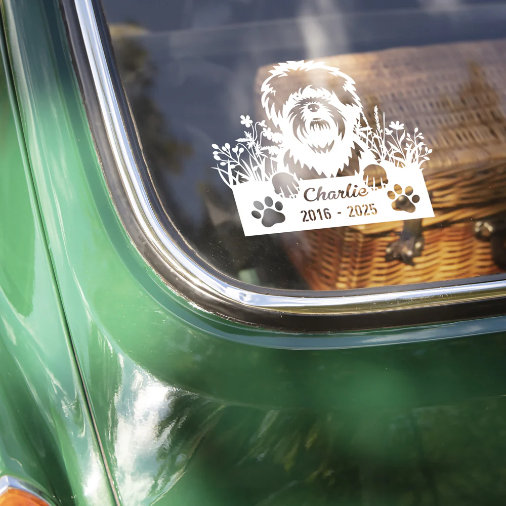 Custom Dog Breed And Name Memorial Car Window Decal Sticker TH10 898507 - Image 3